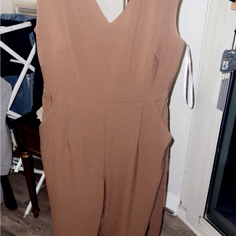 Bar III Brown Jumpsuit